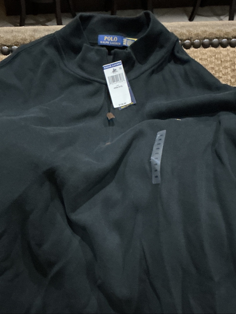 Polo by Ralph Lauren Black Half-Zip Pullover